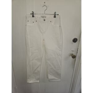Abercrombie & Fitch the 90's straight mid rise jeans white 26